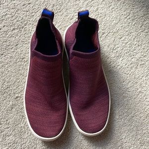 Rothy’s Chelsea boot in burgundy size 6.5